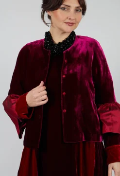 Audrey Coat in Bordeaux