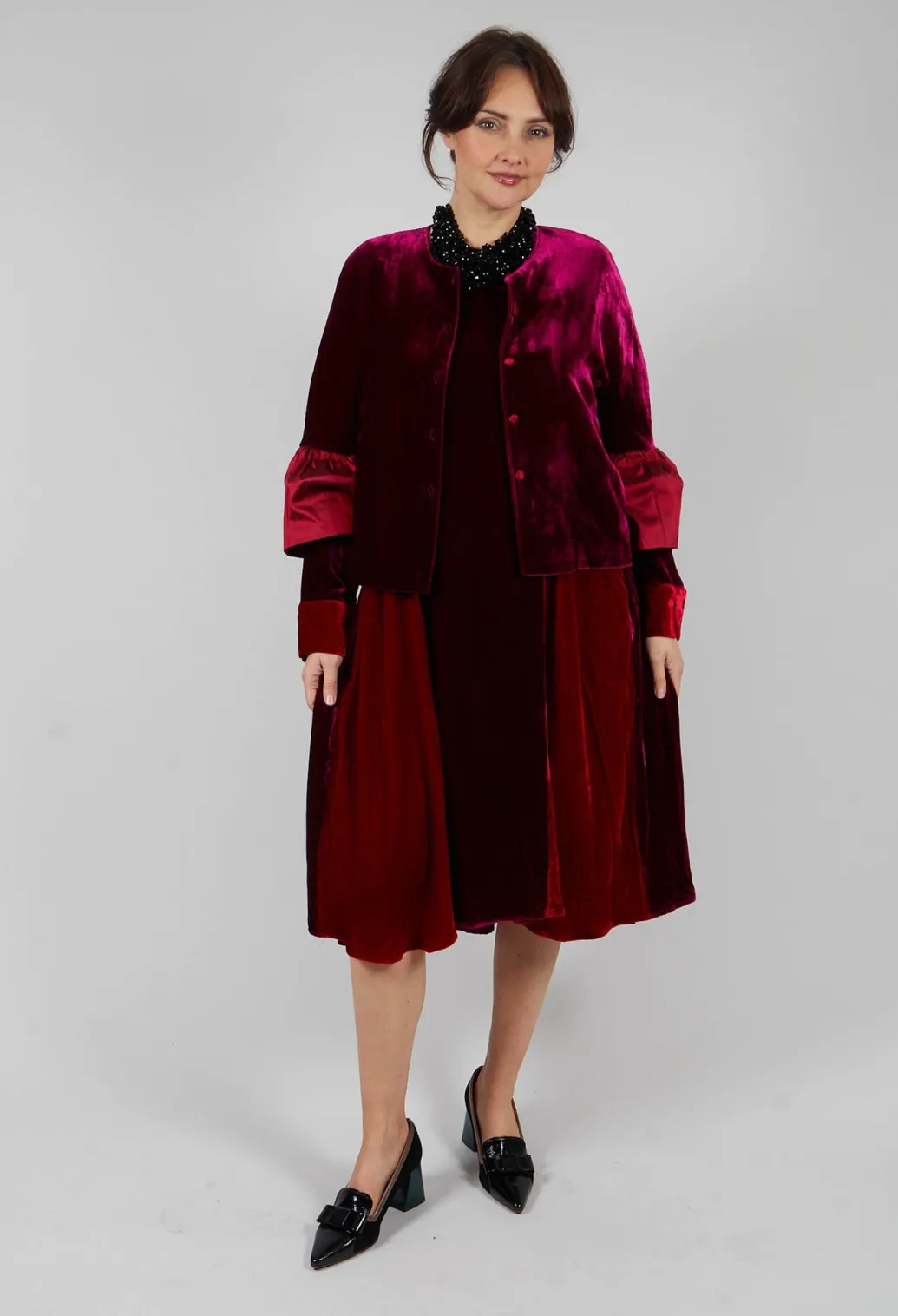 Audrey Coat in Bordeaux