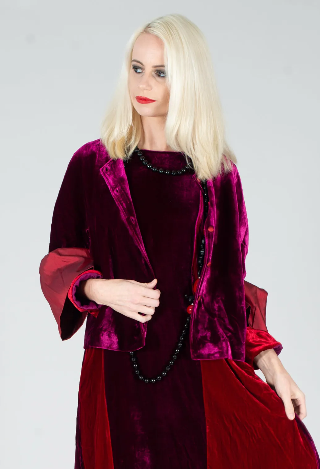 Audrey Coat in Bordeaux