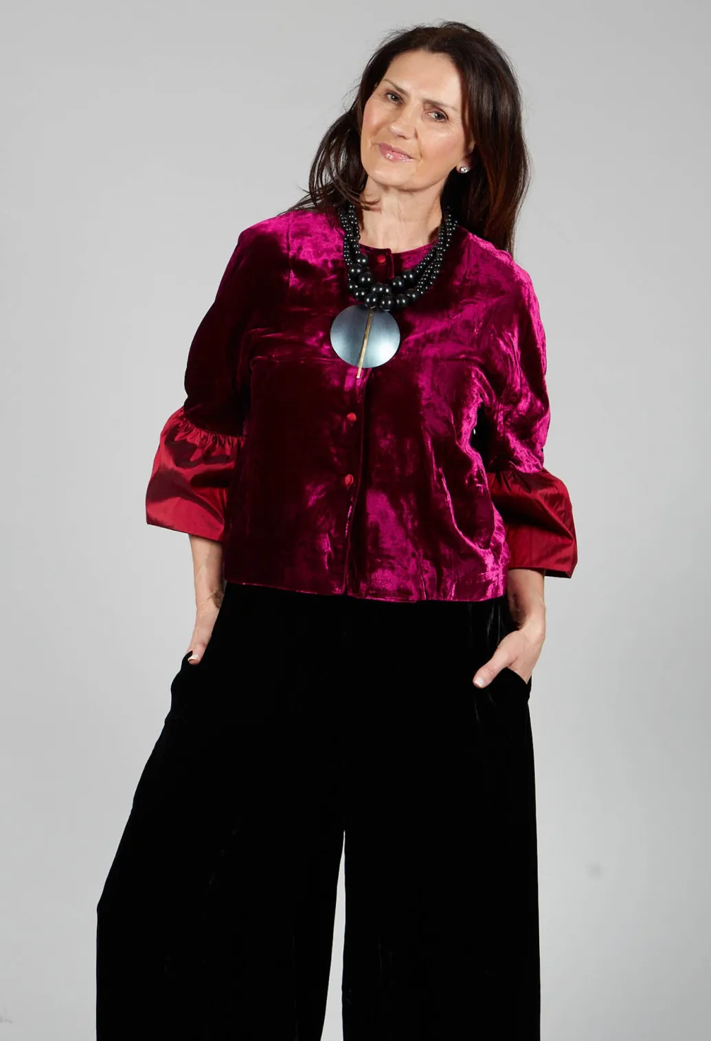 Audrey Coat in Bordeaux