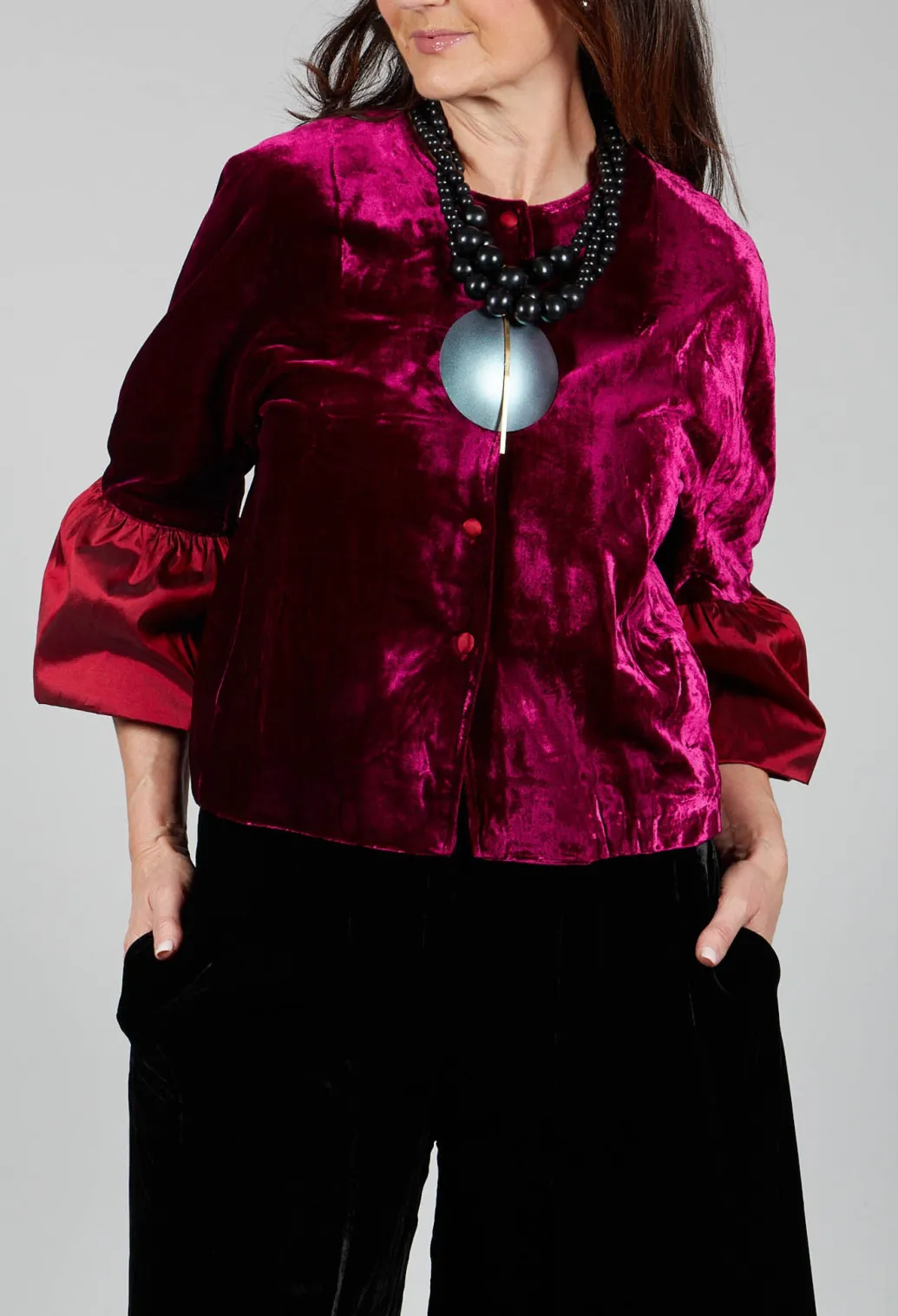 Audrey Coat in Bordeaux