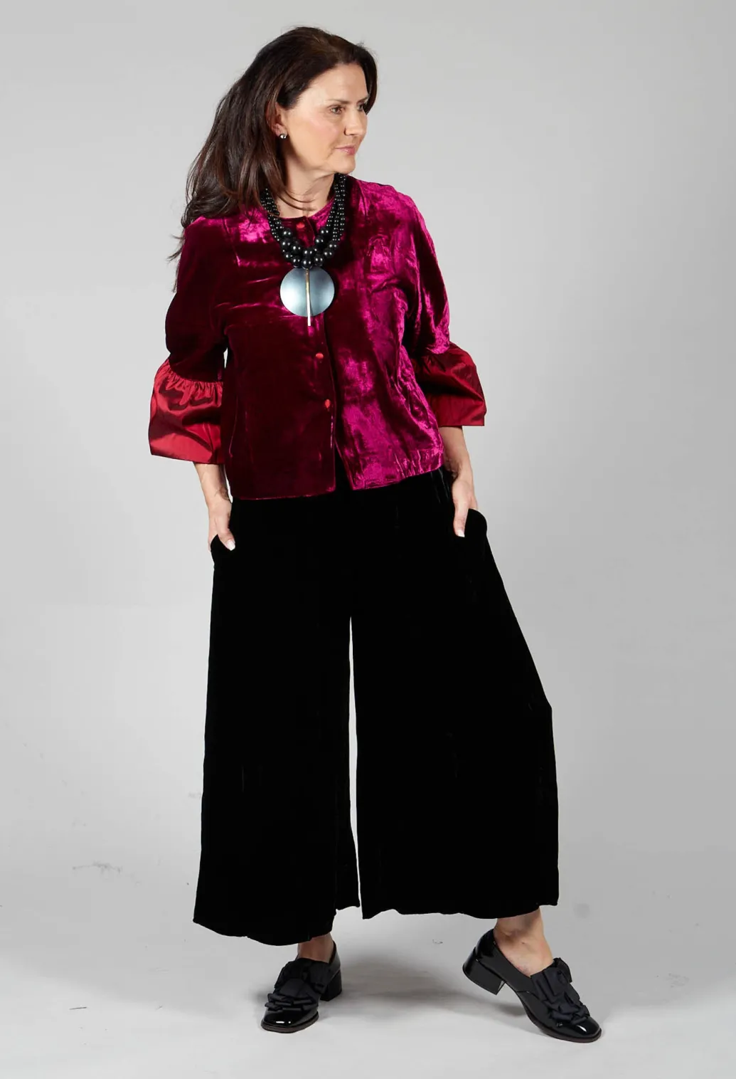 Audrey Coat in Bordeaux