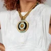 Audrey Necklace in Gold/Green