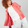 Autruche Top in Nectarine