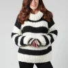 Ava Sweater in Black and White