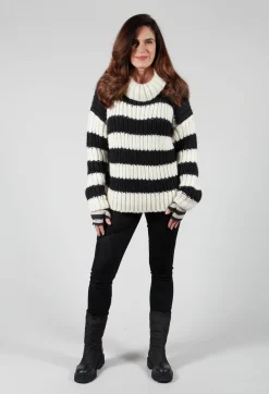 Ava Sweater in Black and White