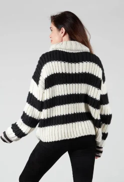 Ava Sweater in Black and White