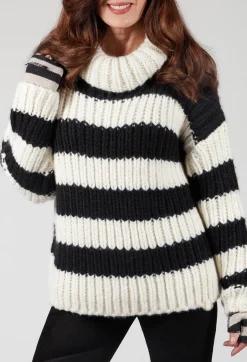Ava Sweater in Black and White