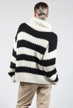 Ava Sweater in Black and White