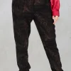 Avio Trousers in Black/Beige