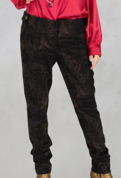 Avio Trousers in Black/Beige