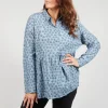 Baby Doll Style Blouse in Blue