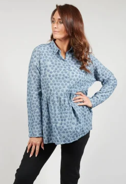Baby Doll Style Blouse in Blue
