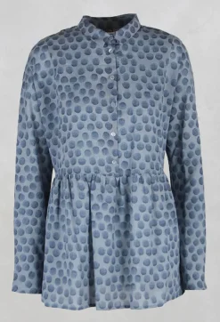 Baby Doll Style Blouse in Blue