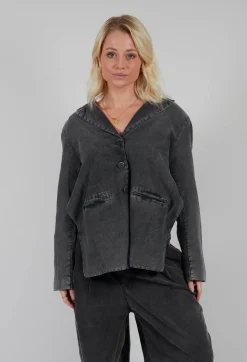 Backless Jacket in Pewter