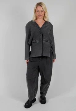 Backless Jacket in Pewter