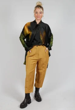 Baggy Cur Trousers in Ocra
