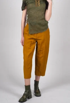 Baggy Cur Trousers in Tumeric