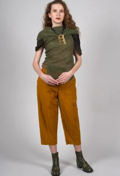 Baggy Cur Trousers in Tumeric