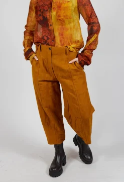Baggy Cur Trousers in Tumeric
