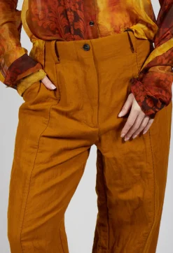 Baggy Cur Trousers in Tumeric