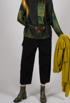 Baggy Les Trousers in Black