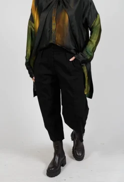 Baggy Les Trousers in Black