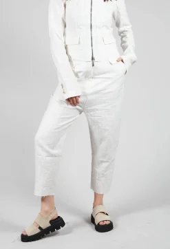 Baggy Trousers in Chalk