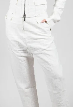Baggy Trousers in Chalk