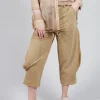 Balloon Leg Culottes in Khaki