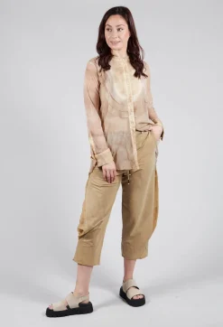 Balloon Leg Culottes in Khaki