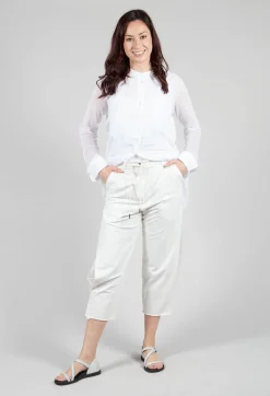 Balloon Leg Culottes in White