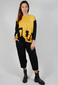 Balloon Leg Trousers in Black