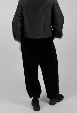 Balloon Leg Trousers in Black