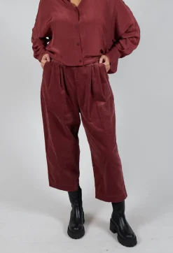 Balloon Leg Trousers in Intense Rust
