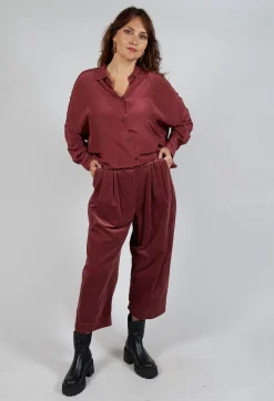 Balloon Leg Trousers in Intense Rust