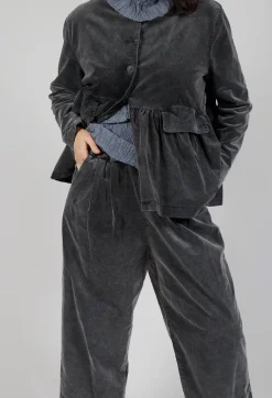 Balloon Leg Trousers in Pewter