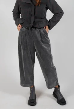 Balloon Leg Trousers in Pewter