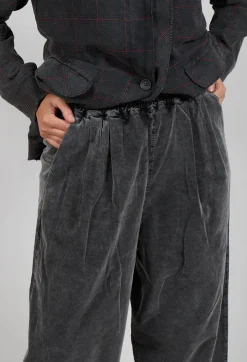Balloon Leg Trousers in Pewter
