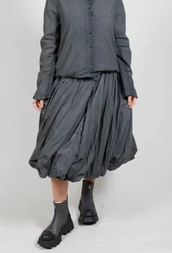 Balloon Skirt in Coal Cloud