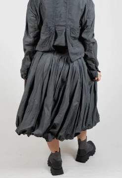 Balloon Skirt in Coal Cloud