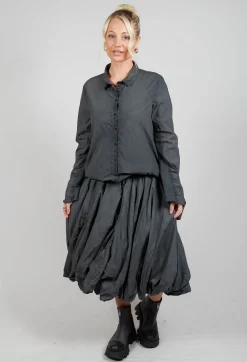 Balloon Skirt in Coal Cloud