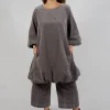 Balloon Sleeve Dress in Iron