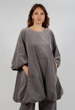 Balloon Sleeve Dress in Iron