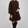Balloon Sleeve Dress in Java