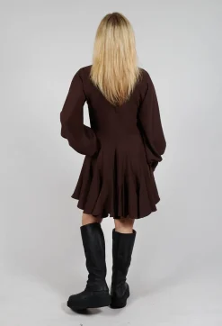 Balloon Sleeve Dress in Java