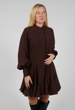 Balloon Sleeve Dress in Java