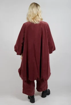 Balloon Sleeve Dress in Rust