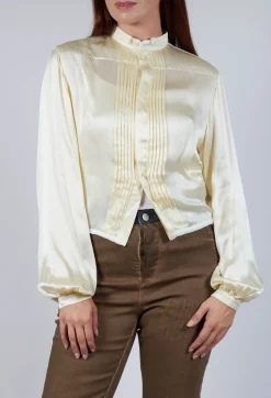 Balloon Sleeve Prairie Blouse in Original Yellow