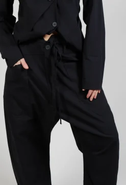 Balloon Trousers in Black
